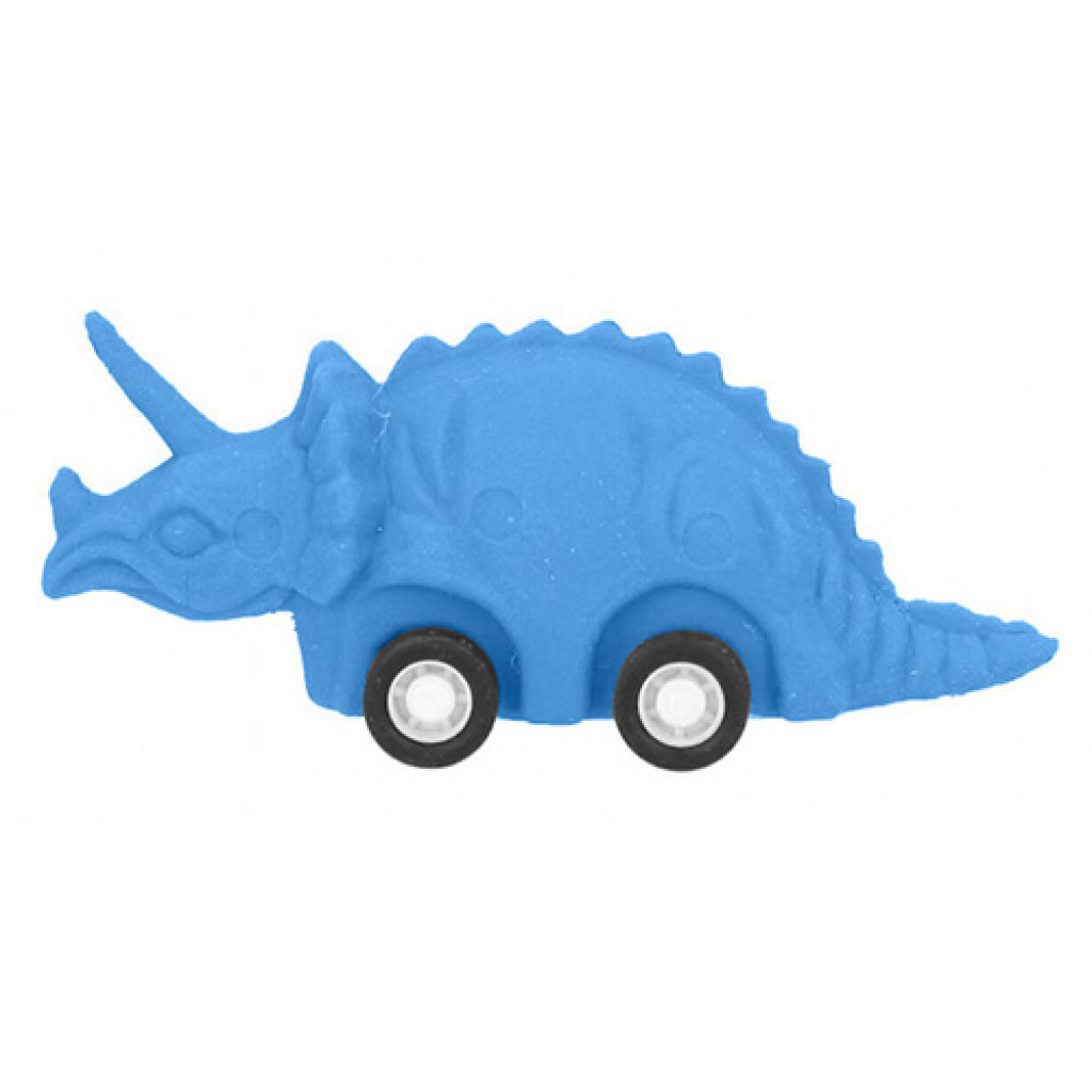 Dino World ASST | Gumový dinosurus -  Triceratops modrý 